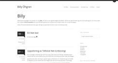 Desktop Screenshot of billyohgren.com